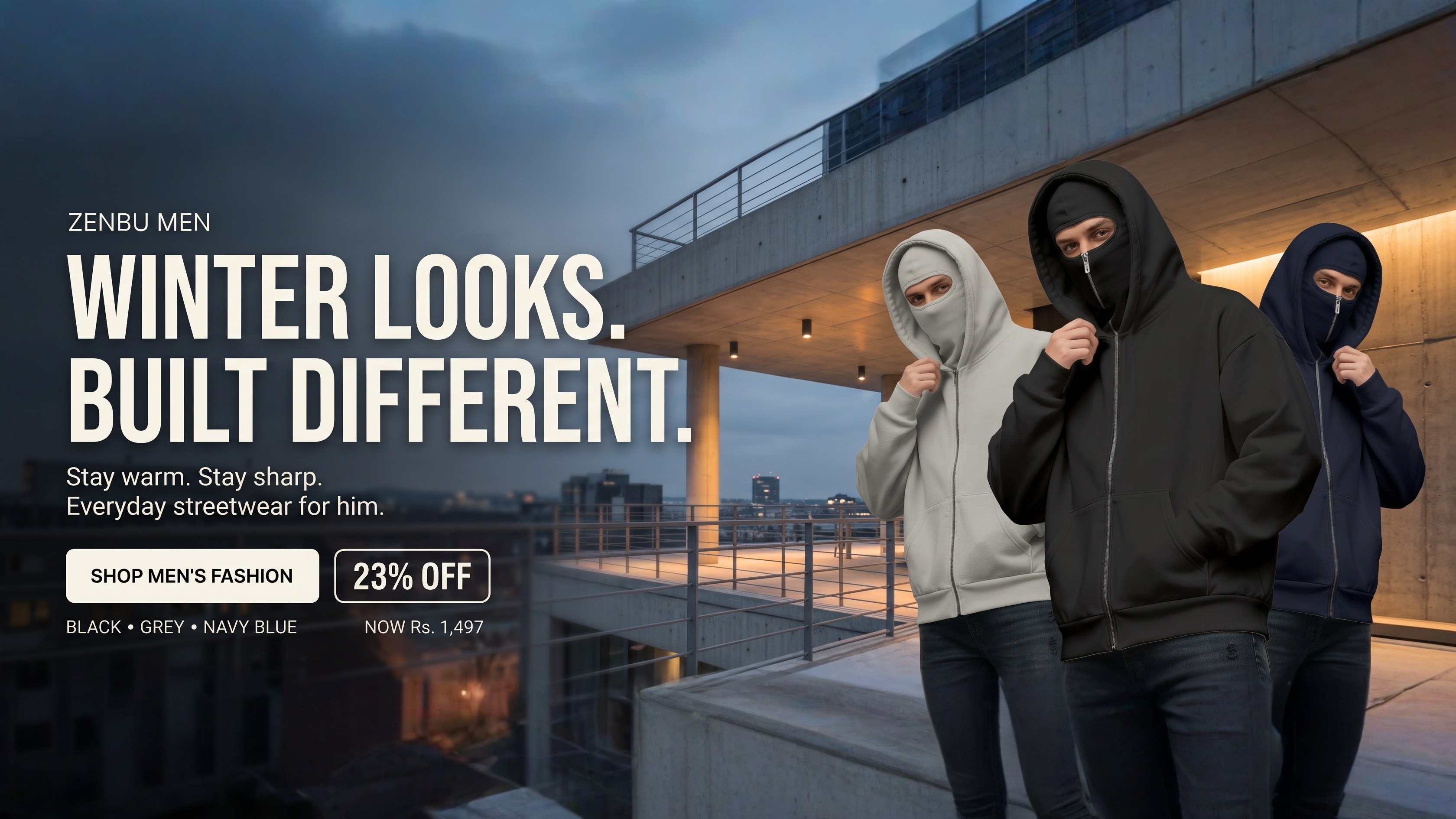 Zenbu Men Winter Streetwear